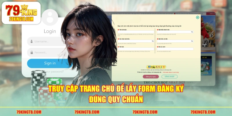 Truy cập trang chủ để lấy form đăng ký đúng quy chuẩn
